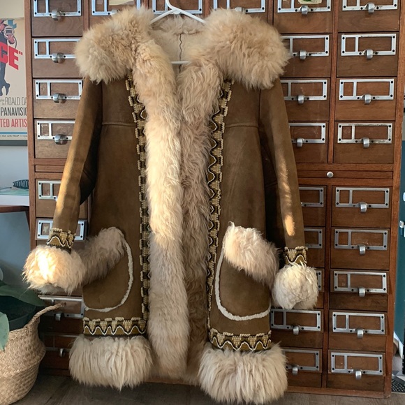 Vintage Jackets & Blazers - Retro Shearling 70’s Jacket Almost Famous Size Medium